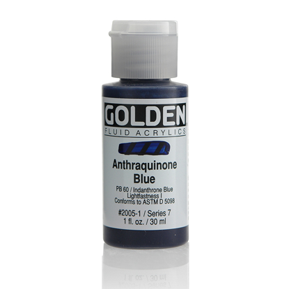 Golden Fluid Acrylic 30 ml 2005 Anthaquinone Blue S7