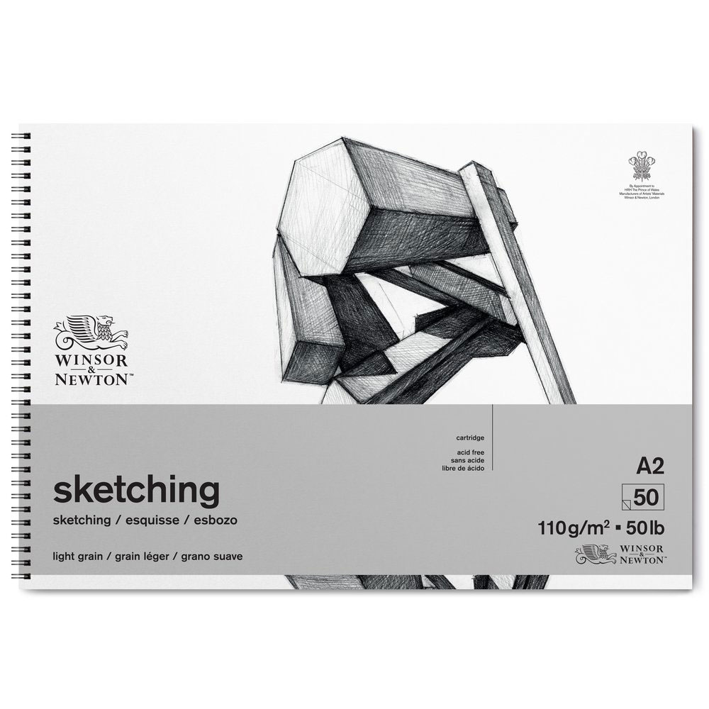 W&N Sketching Pad A2 110gr. 50 ark