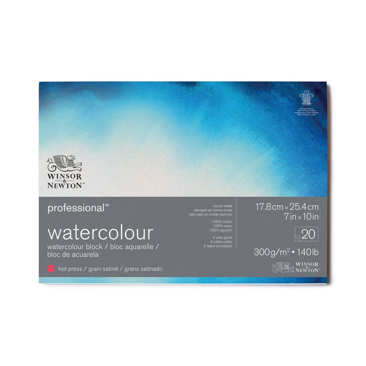 W&N Watercolour Pad Premium 18x25 Satin