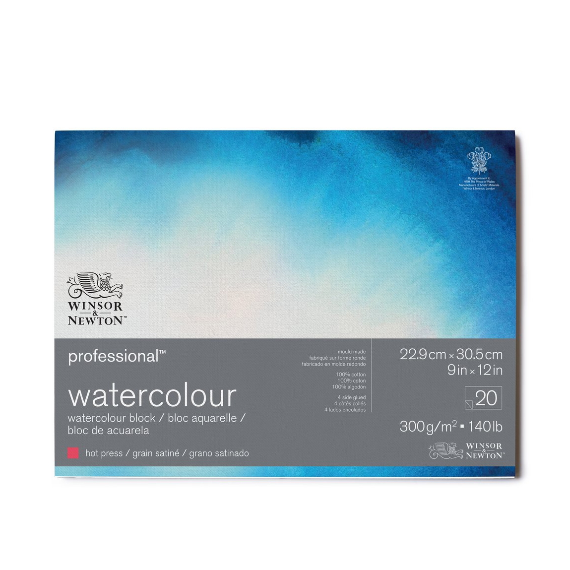 W&N Watercolour Pad Premium 23x30,5 Satin