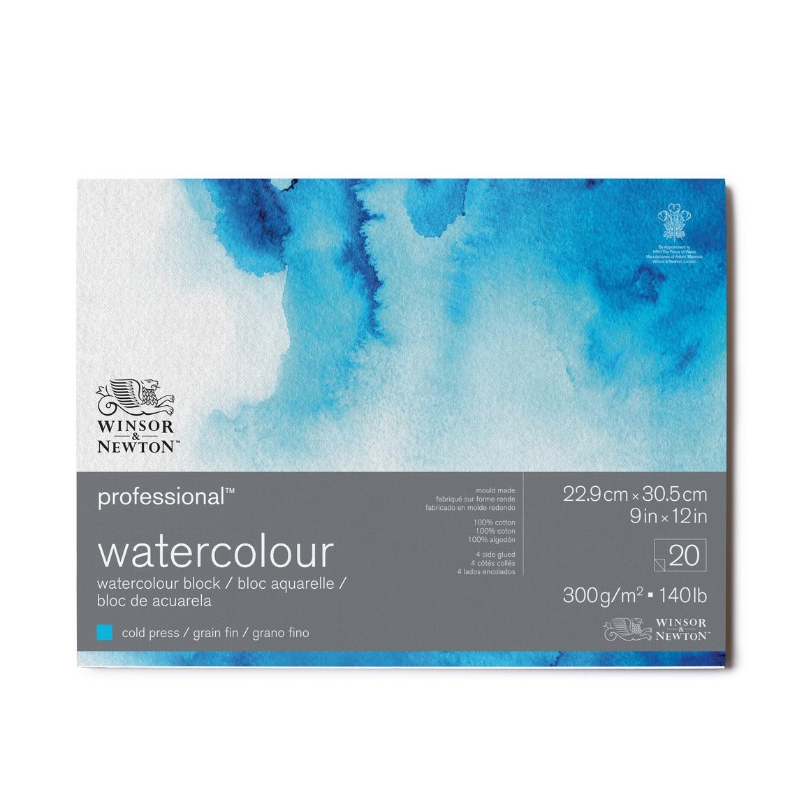 W&N Watercolour Pad Premium 23x30,5 Cold Pressed