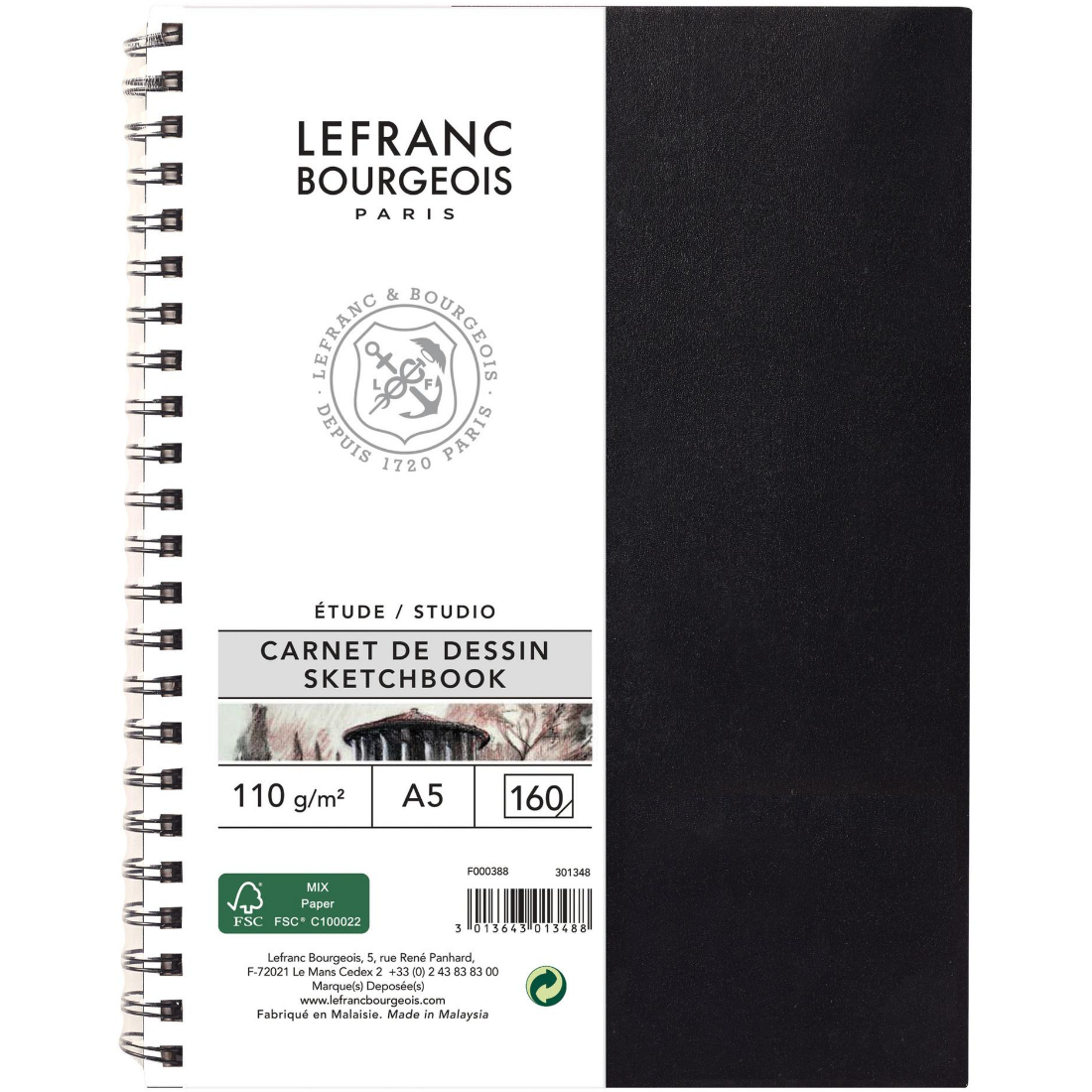 Lefrance&Bourgeois Studio Skissebok 110gr. A5