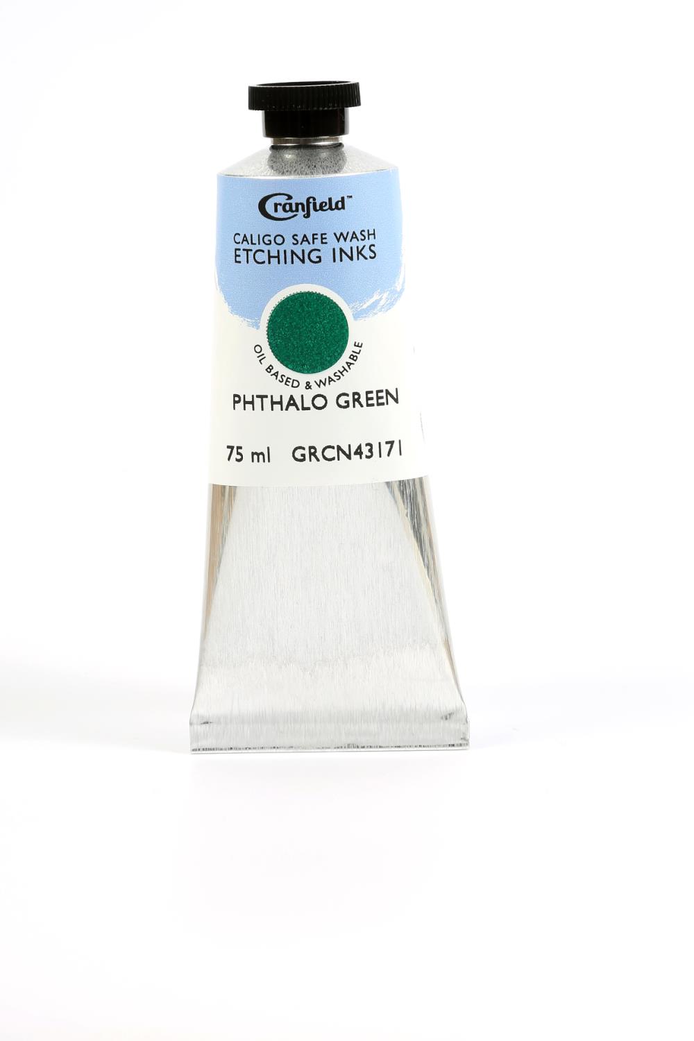 Caligo Safe Wash Etching Ink Phthalo Green - 75 ml