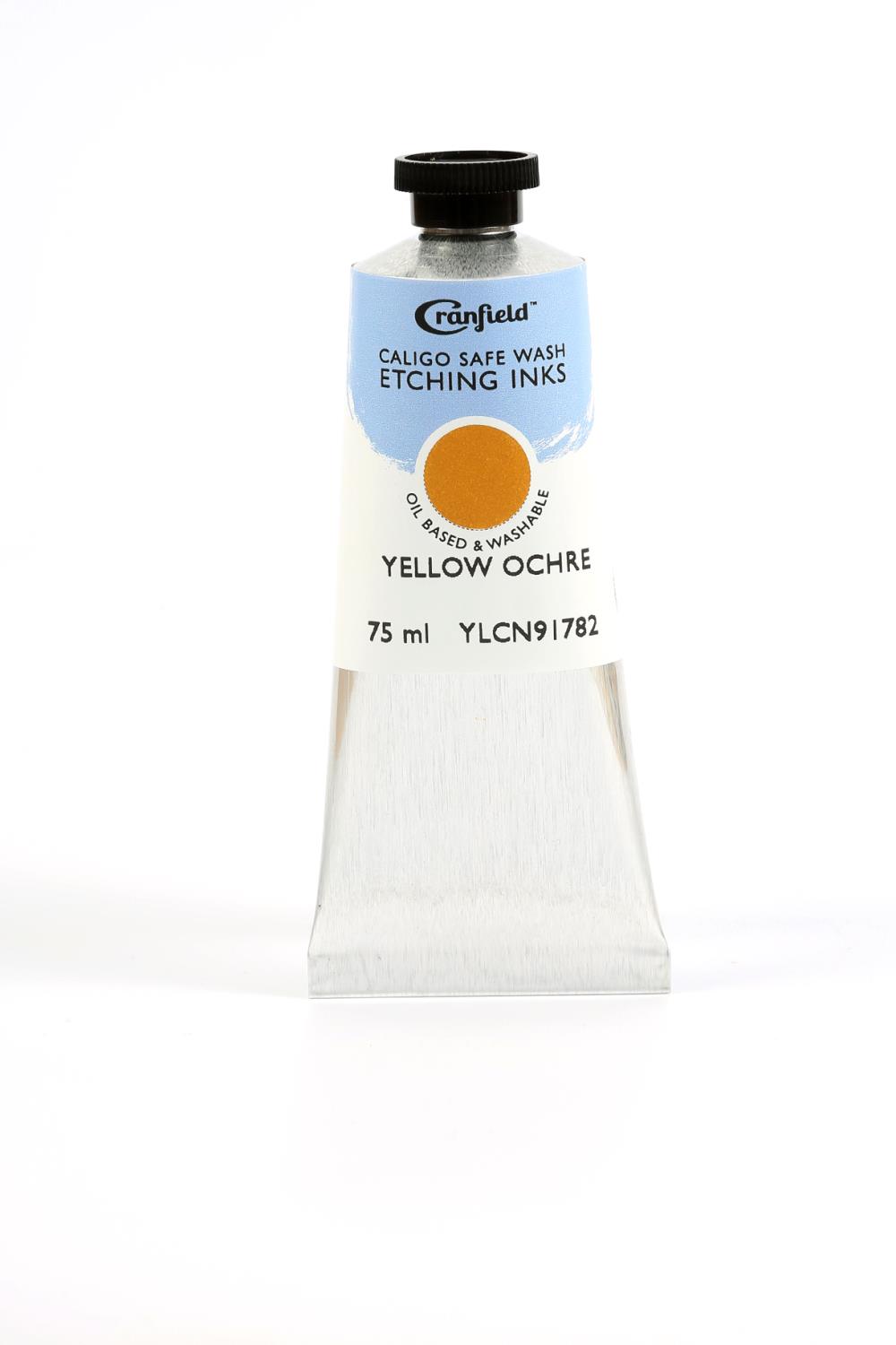 Caligo Safe Wash Etching Ink Yellow Ochre - 75 ml