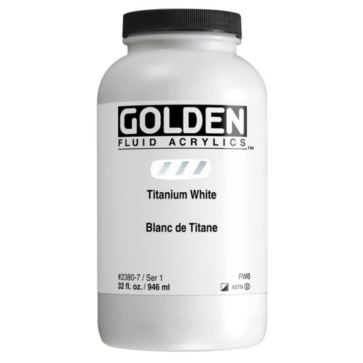 Golden Fluid Acrylic 946 ml 2238 Titanium White S1