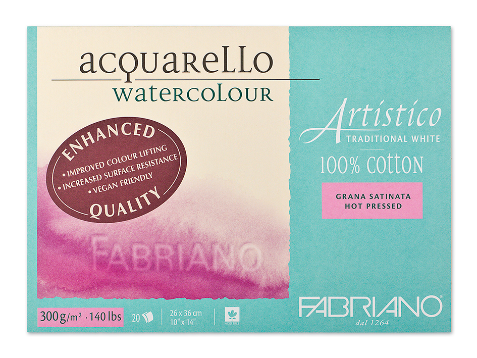 Fabriano Artistico EQ Watercolour 300gr. 26x36 HP Trad.White