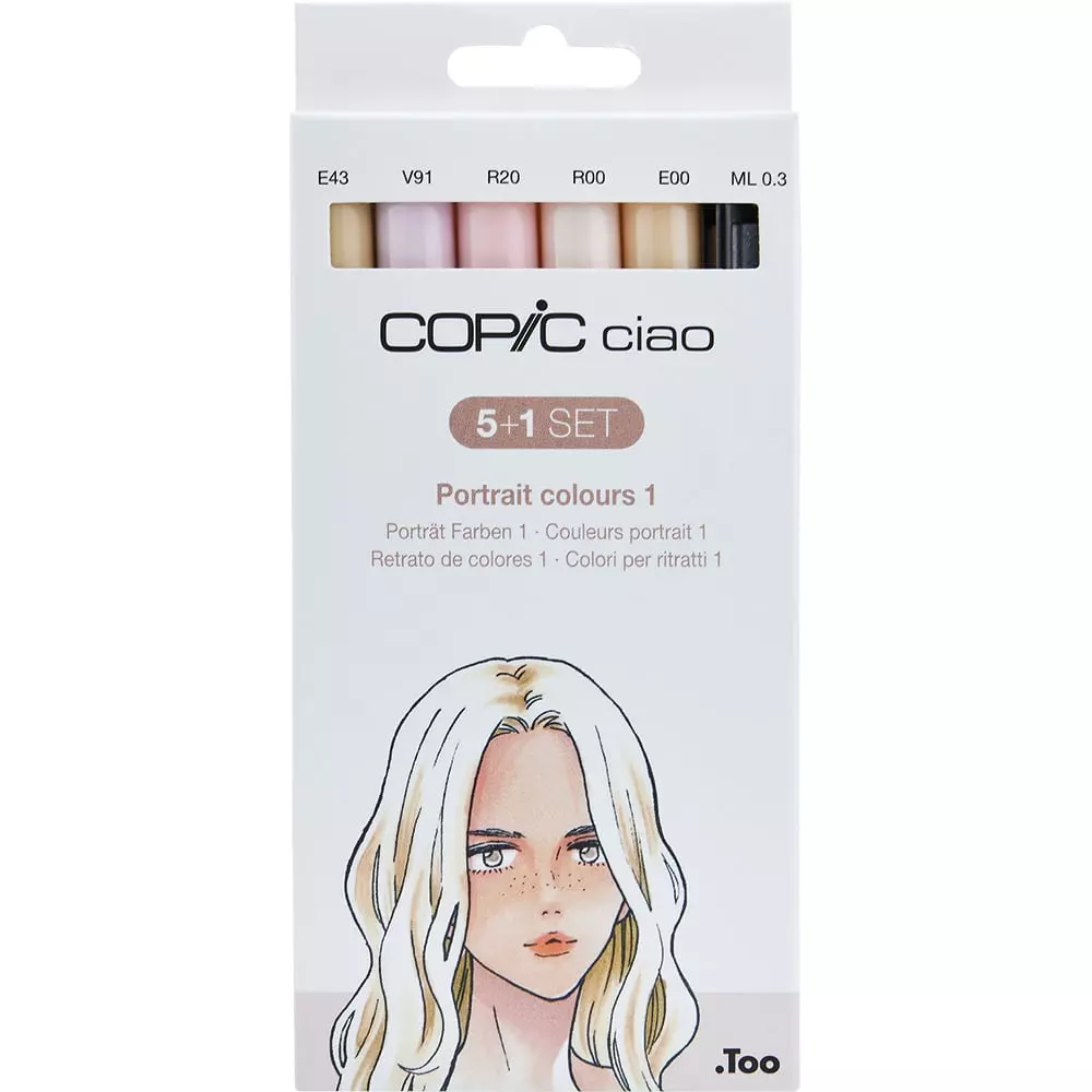 Copic Ciao set 6 Portraits Colours 1
