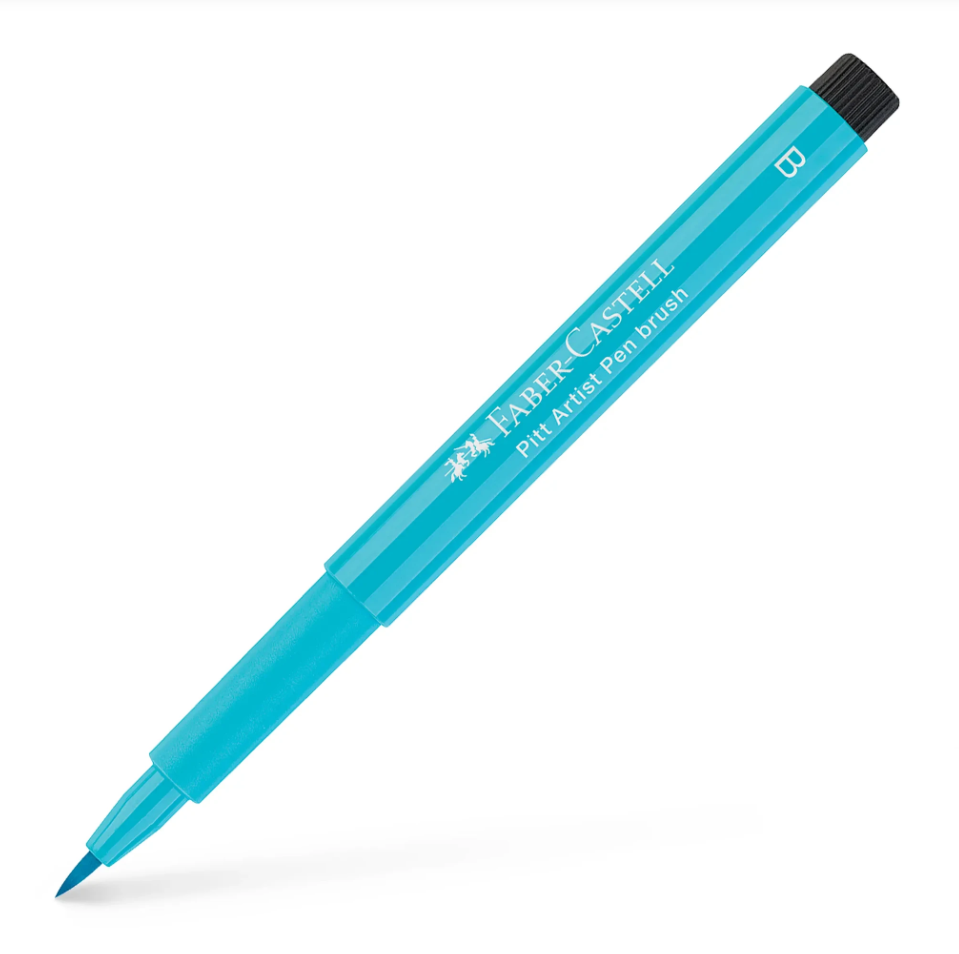 Faber-Castell Pitt artist pen 154 Light Cobalt Turquoise