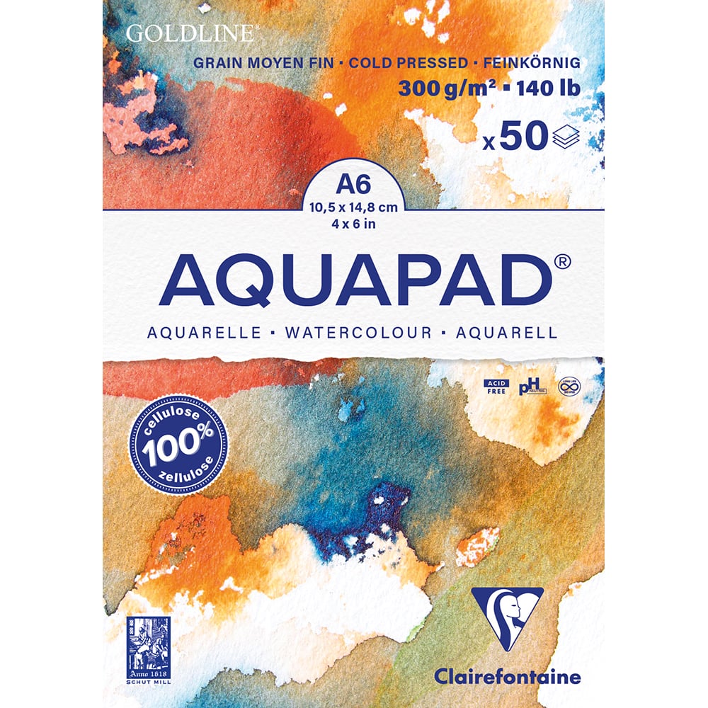 Clairefontaine Aquapad 300gr. A6 Cold Pressed