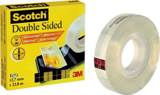 Scotch Dobbelsidig Tape 12mmx6m m/dispenser