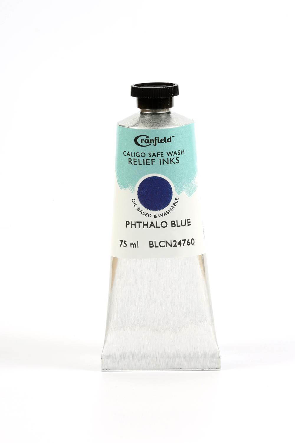 Caligo Safe Wash Relief Ink Phthalo Blue - 75 ml