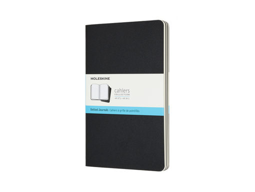 Moleskine Cahier Journal - Dotted Black 3pk.L 13x21