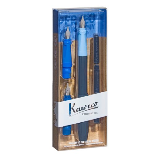 Kaweco Perkeo Kalligrafi Sett Blue – 1.1mm, 1.5mm, 1.9mm