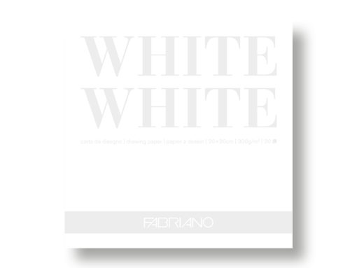 Fabriano White – blokk 300g – 20x20