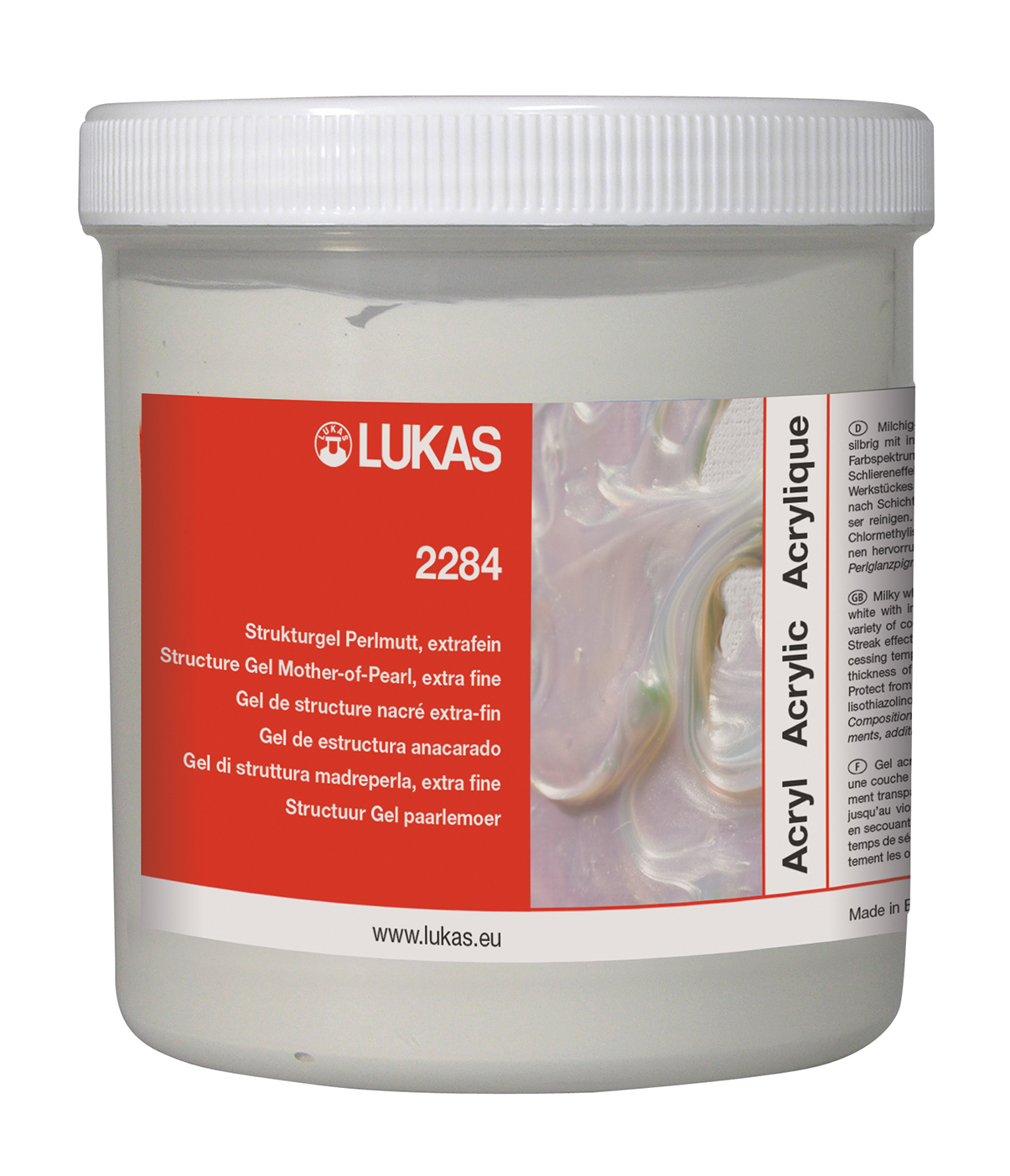 Lukas 2284 250 ml Structure Gel Mother-of-Pearl, extra fine