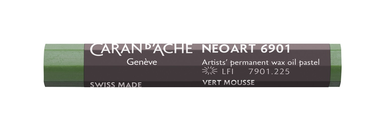 Caran d'ache NeoArt Wax&Oil pastel 225 Moss Green