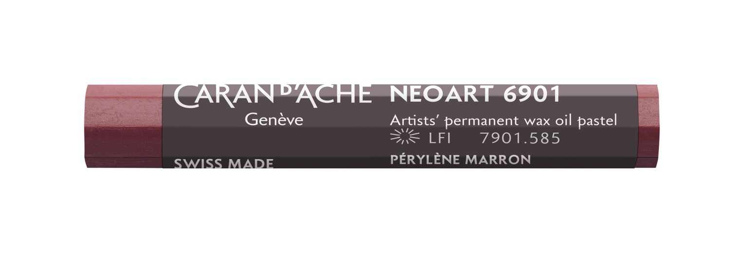 Caran d'ache NeoArt Wax&Oil pastel 585 Perylene Brown