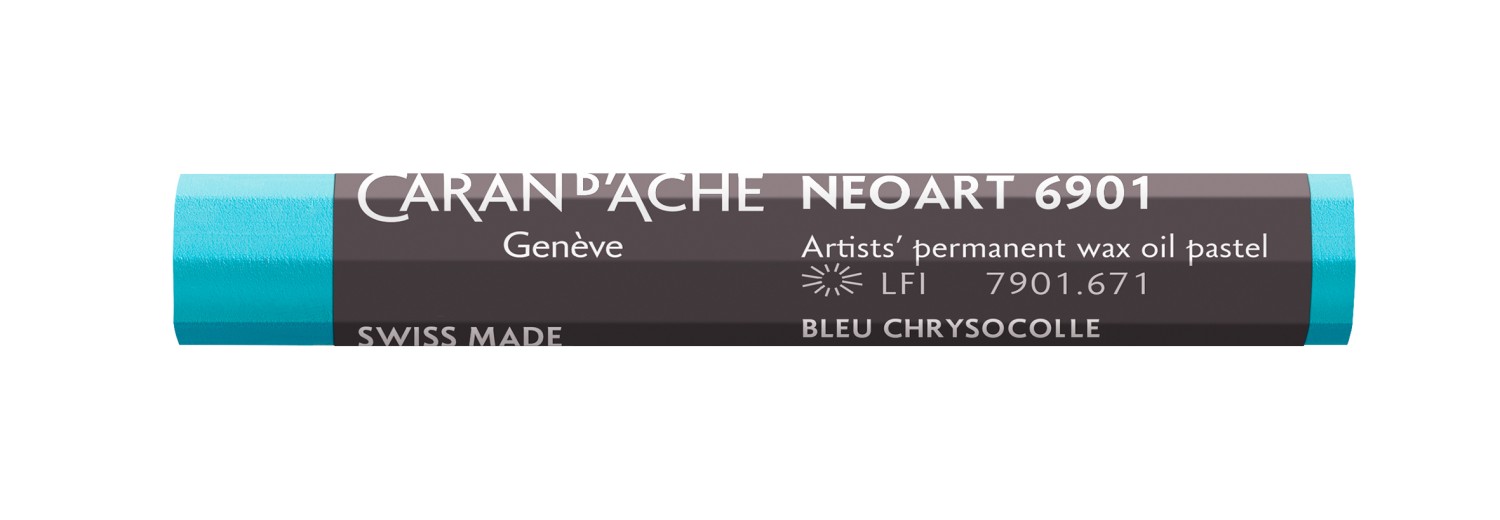 Caran d'ache NeoArt Wax&Oil pastel 671 Chrysocolla Blue