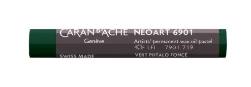 Caran d'ache NeoArt Wax&Oil pastel 719 Dark Phtahlocyanine Gree