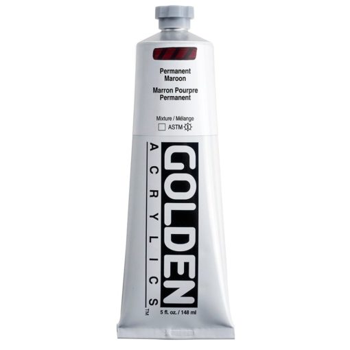 Golden Heavy Body Acrylic 148ml 1252-3 Permanent Maroon S