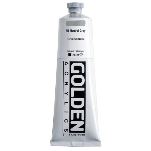 Golden Heavy Body Acrylic 148ml 1446-3 Neutral Grey N6 S1