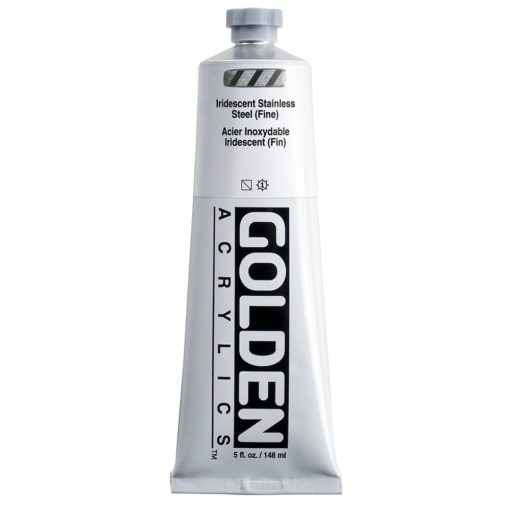 Golden Heavy Body Acrylic 148ml 4028-3 Iridescent Stainless Steel Fine S5
