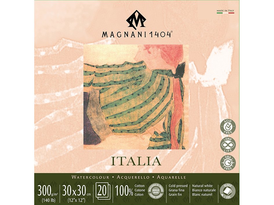 Magnani 1414 Watercolour pad 300gr. CP 30x30