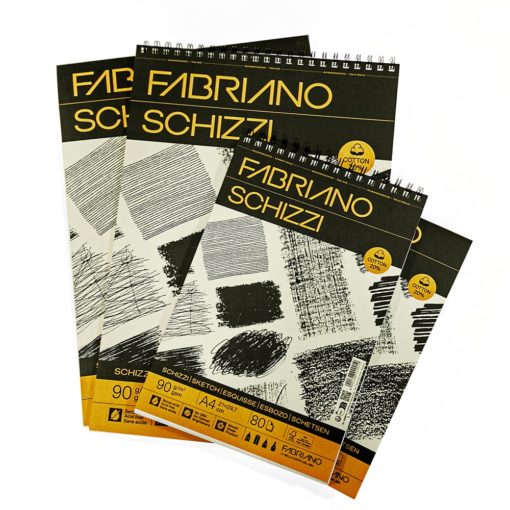 Fabriano Schizzi Sketch Pad 90gr. A4 spiral 80ark