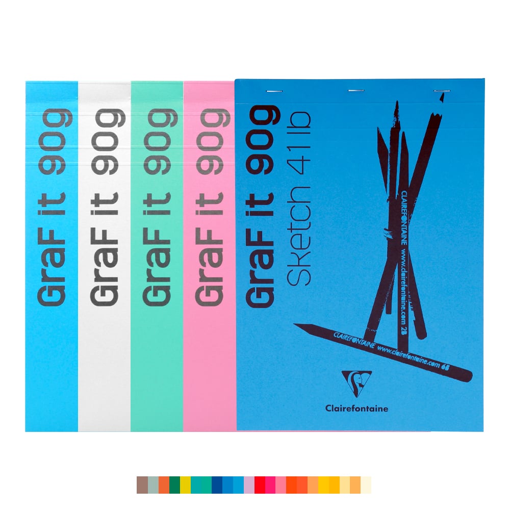 Clairefontaine GraF’it Sketch skissebok – 90g 80 ark – A6
