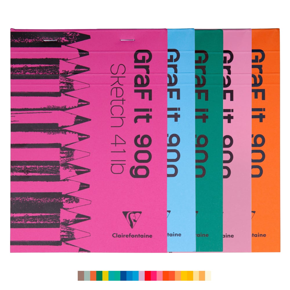 Clairefontaine GraF’it Sketch skissebok – 90g 80 ark – A5