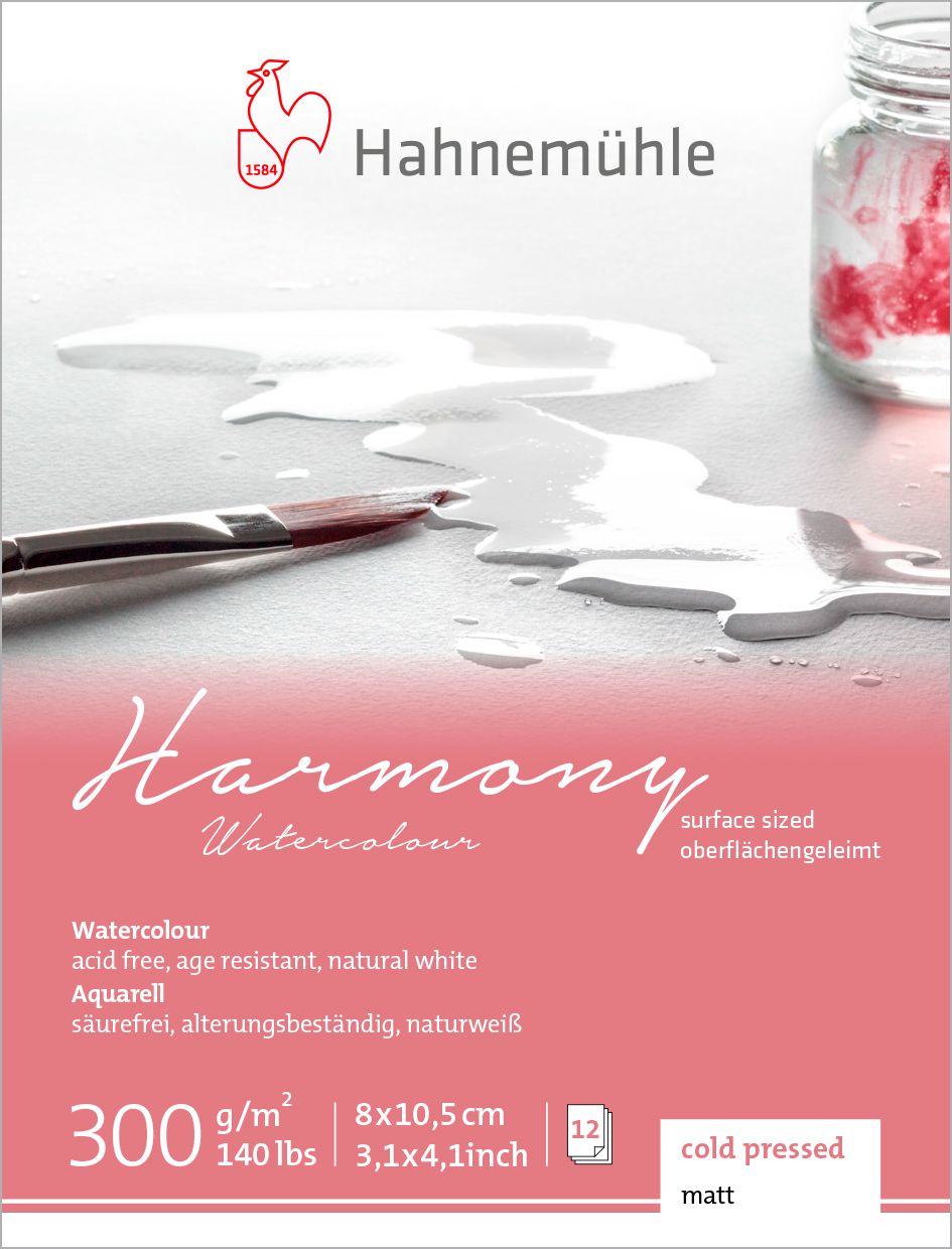 Hahnemühle Harmony Watercolour 300gr. 8x10,5 CP 628044