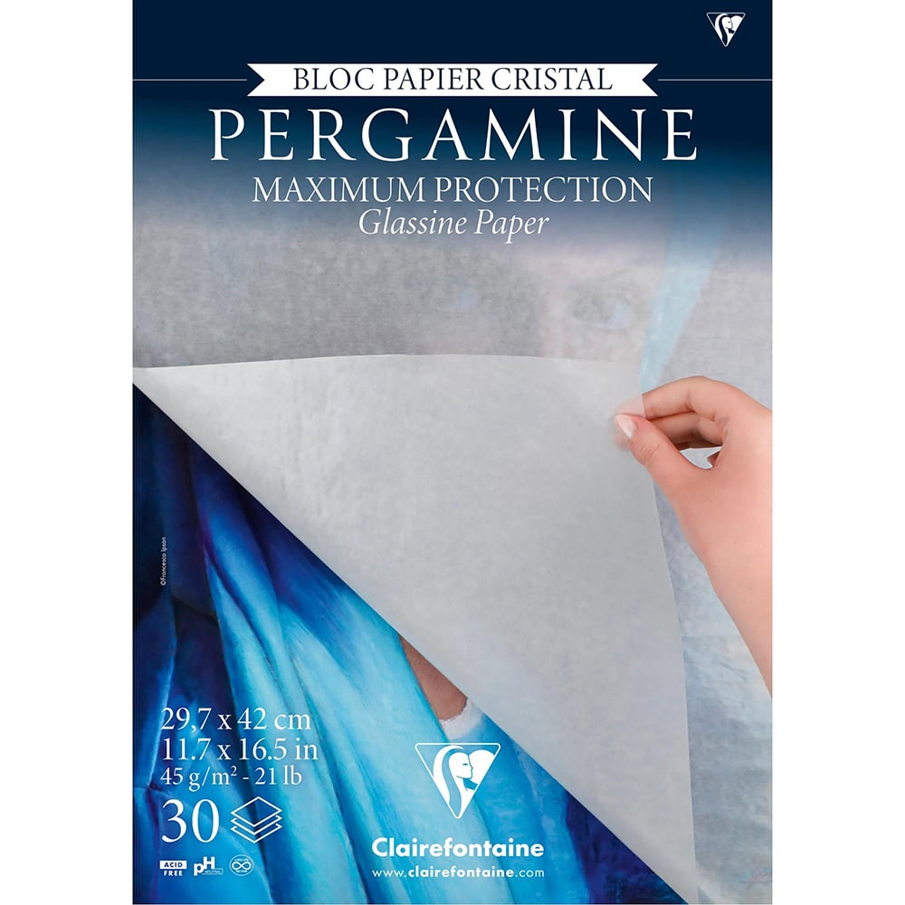 Clairefontaine Pergamine papirblokk – 45g 30ark – A3