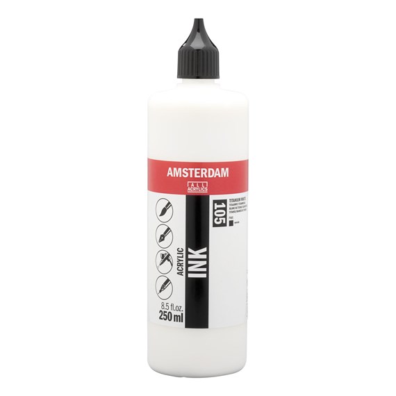 Talens Amsterdam Ink 250 ml 105 Titanium White