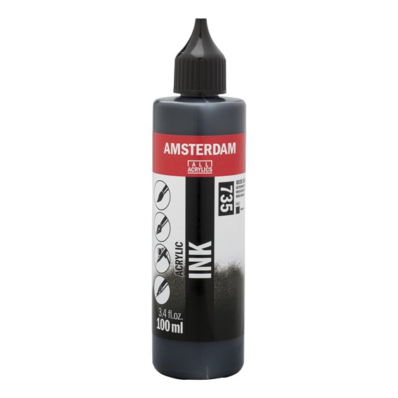 Talens Amsterdam Ink 100 ml 735 Oxide Black