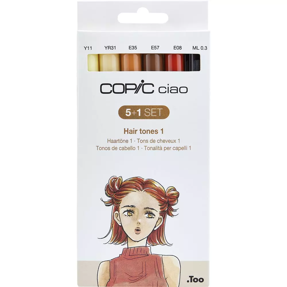 Copic Ciao set 5+1 Hair Tones 1