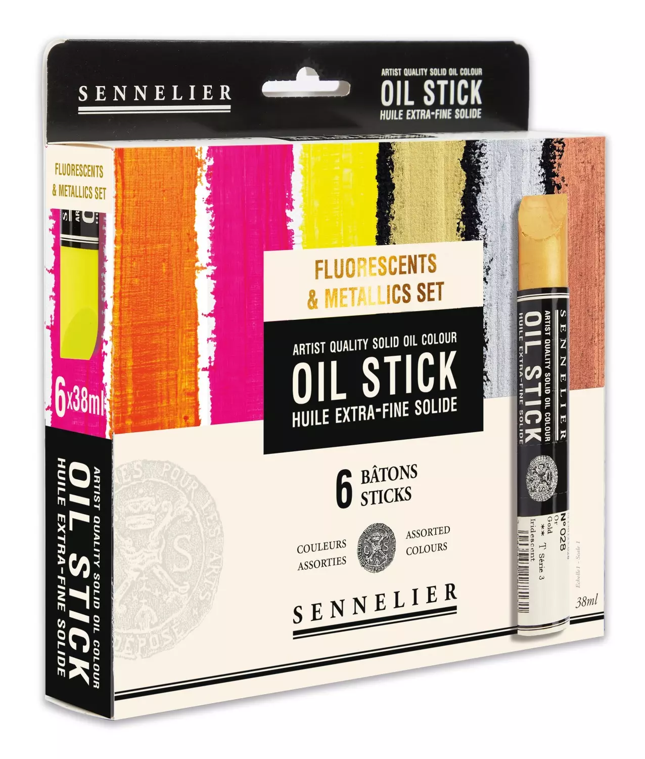 Sennelier Artist Oil Stick Fluorescent&Metallic set