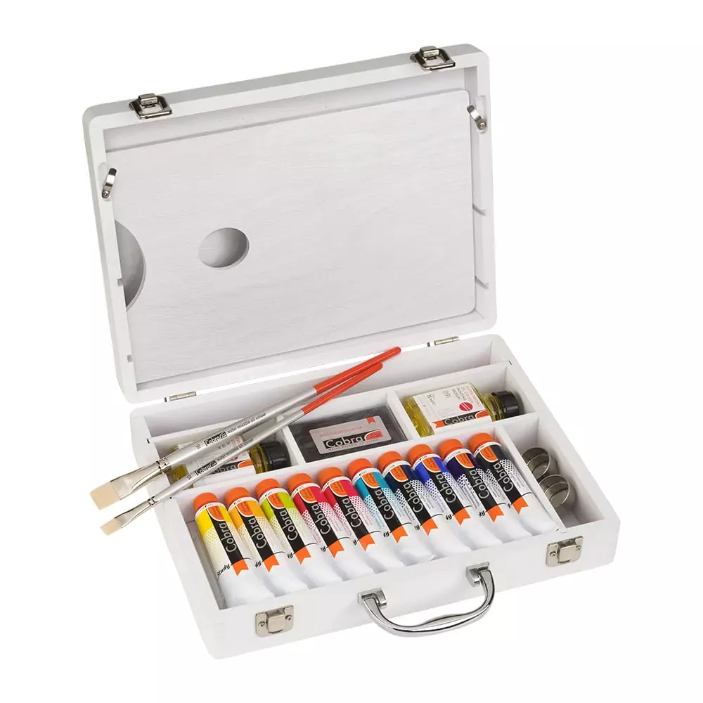 Cobra Study – Malerkasse – 10x40ml + tilbehør