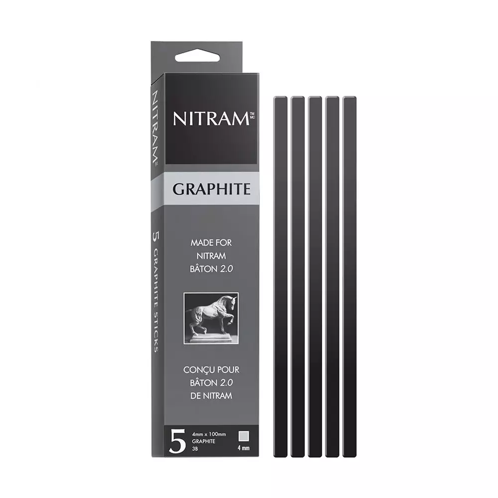 Nitram Graphite Sticks 3B 4mmx100mm
