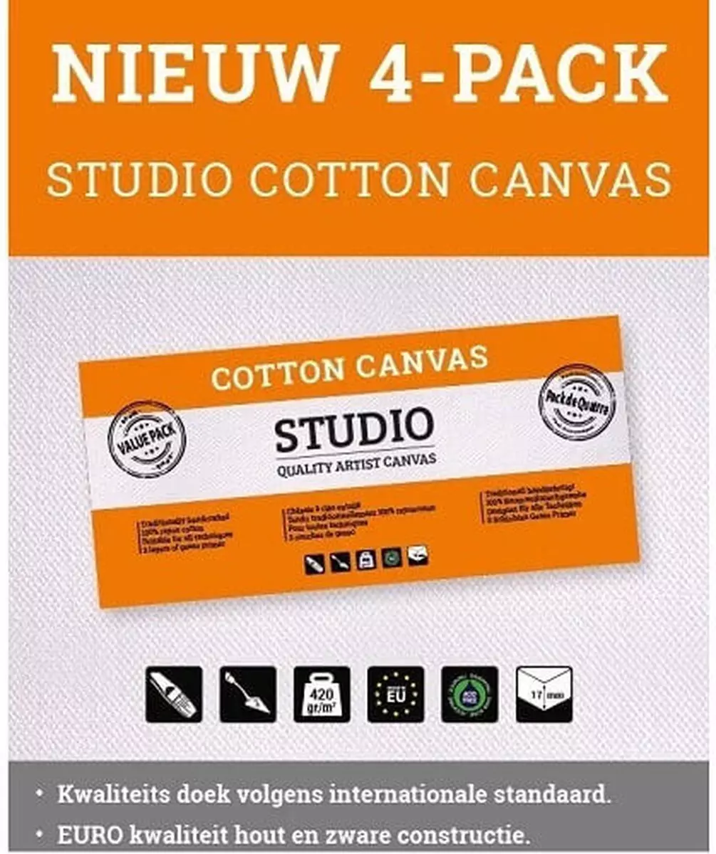 Studio Cotten Canvas - 4Pack 60x80