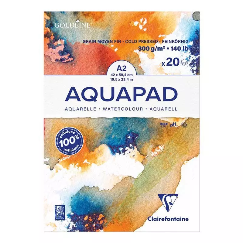 Clairefontaine Aquapad 300gr. A2 Cold Pressed