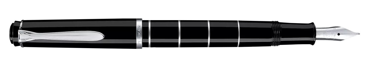 Pelikan fyllepenn Classic 215 M Black & Silver Rings