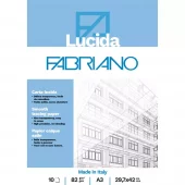 Fabriano Lucida Tracingpapir blokk A3 10 ark 82gr.