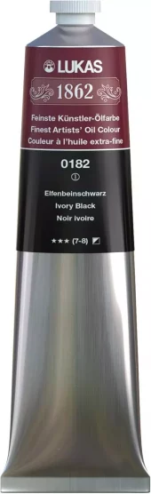 Lukas 1862 Oil 200ml 182 Ivory Black S1