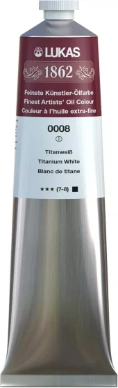 Lukas 1862 Oil 200ml 008 Titanium White S1