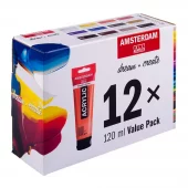 Talens Amsterdam Acrylic set 12x120ml Value Pack