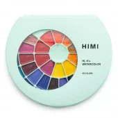 HIMI Semi-Moist Watercolour Akvarell Sett – 38stk + pensel
