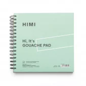 HIMI Gouache Maleblokk Grønn Spiral 160g 50ark – 21,5×21,5cm