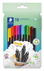 Staedtler Triplus Fineliner 0,3mm set 10 Colours