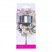 Talens Ecoline Brush Pen - Sett m/5 Shadow