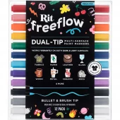 Rit FreeFlow Dual-Tip Markers Sett 12stk – Mega Mix